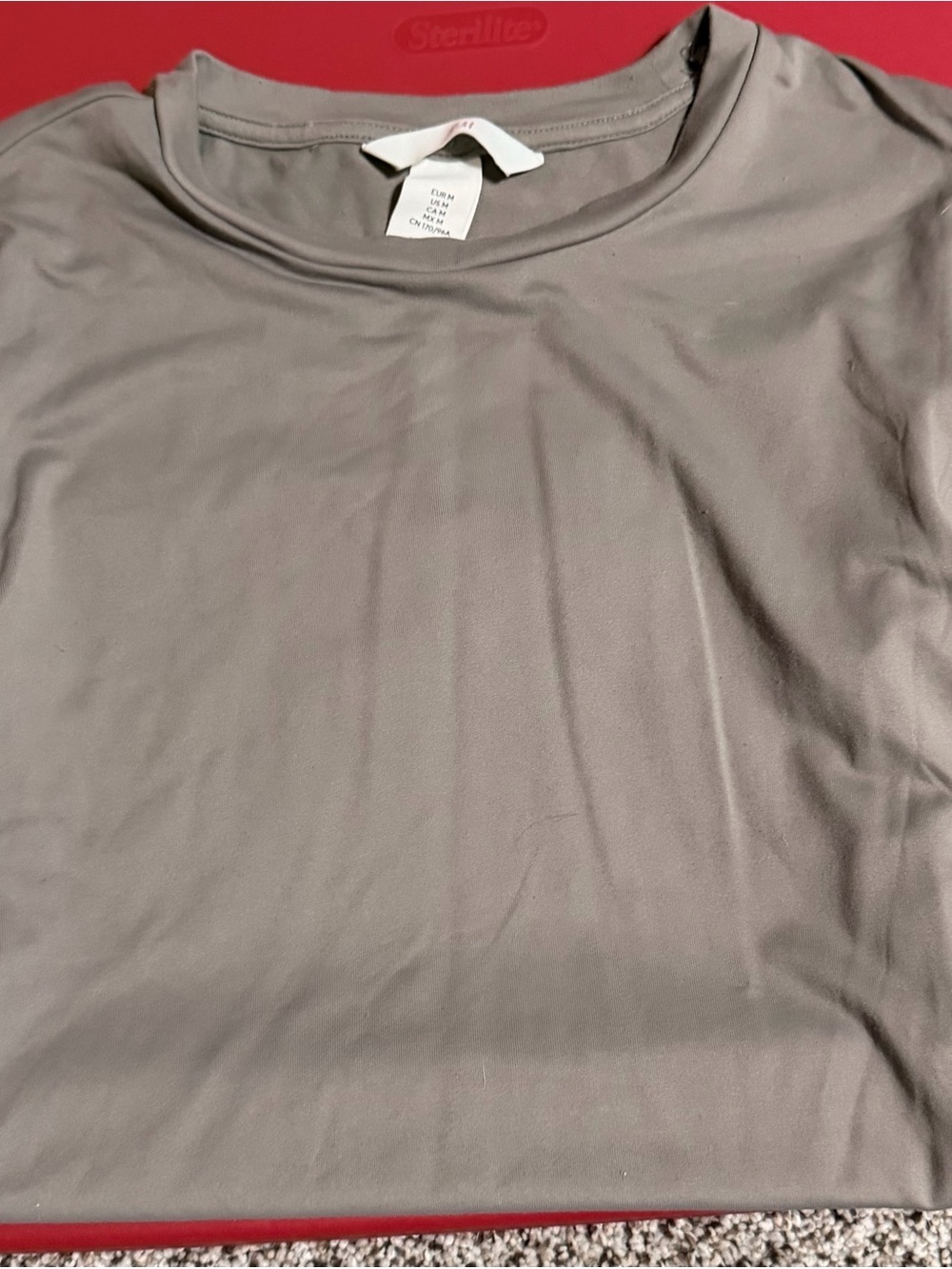 H&M Neutral Taupe Crew Neck Tee